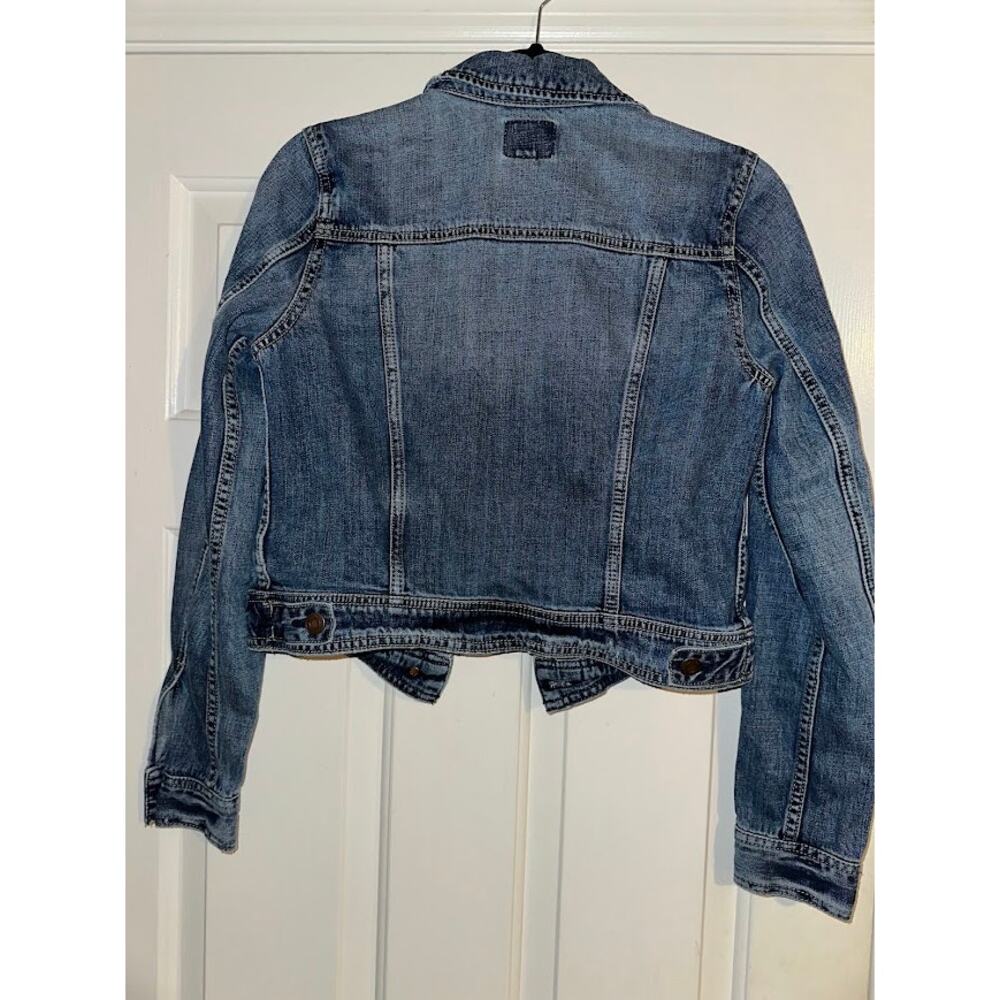 American Eagle Outfitters Women's Denim Jean Jacket Small Medium Wash - Picture 3 of 3